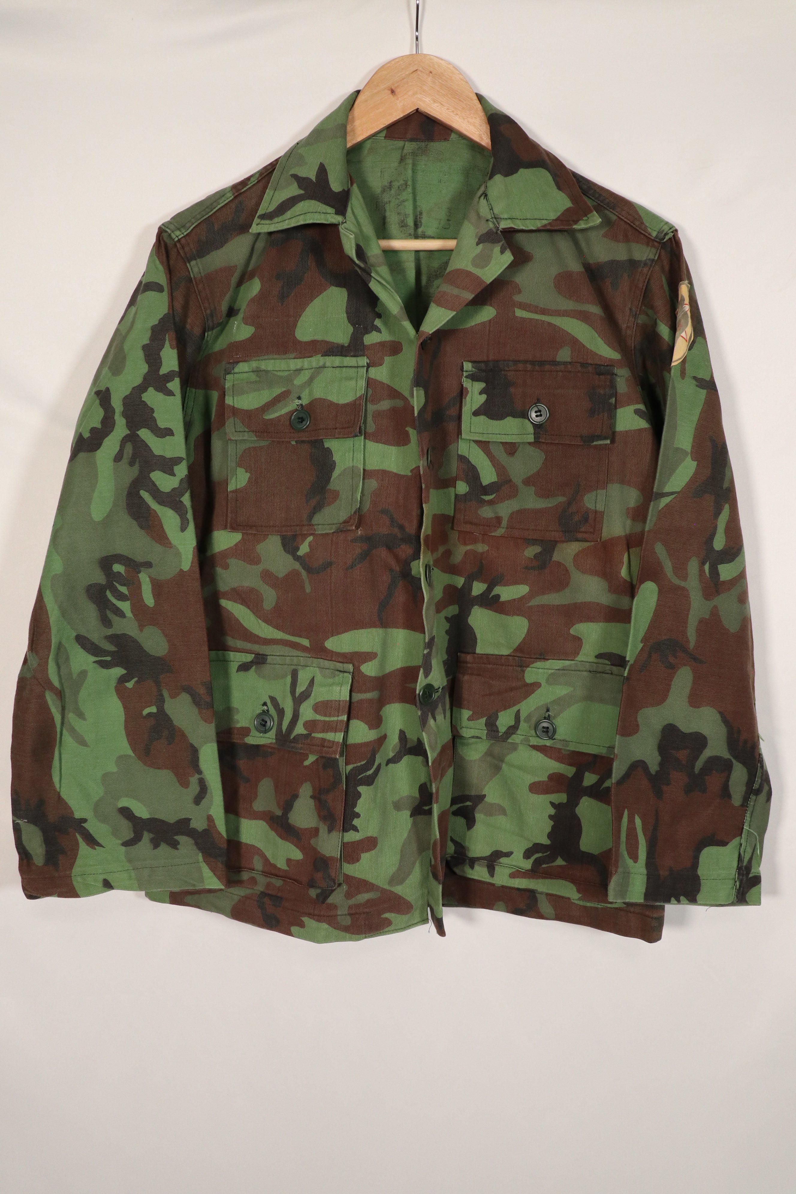 Real South Vietnam Ranger Leaf Camouflage Jacket BDQ Used B
