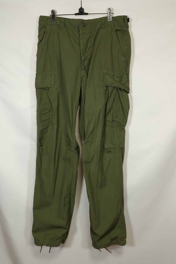 Estimated 1967 Contract 3rd Model Non Ripstop Jungle Fatigue Pants M-R Used