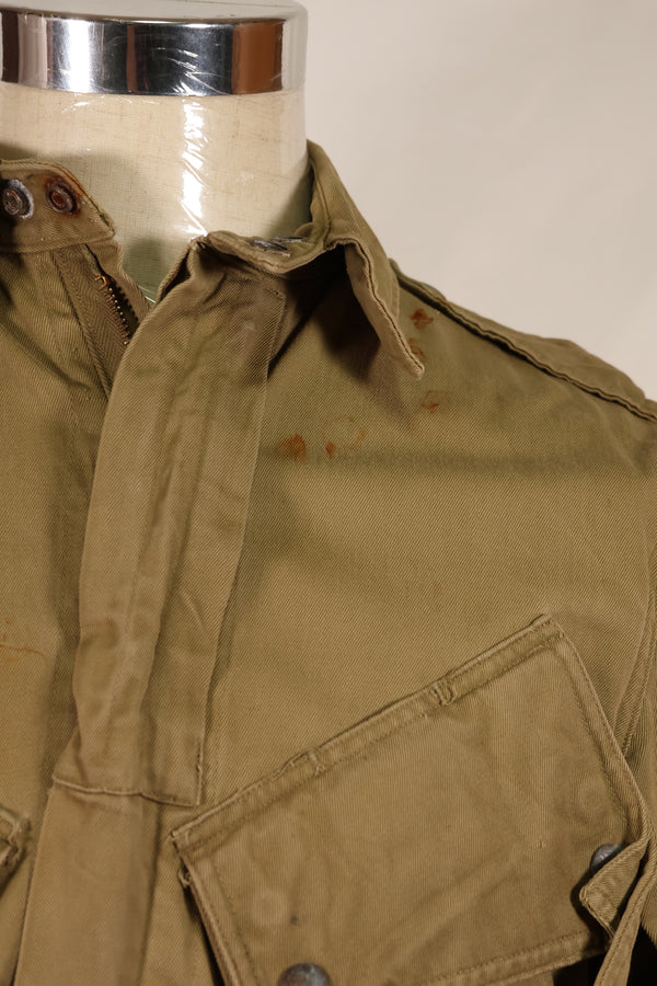 Real 1940s M1942 Airborne Jump Jacket, used, stains, etc.