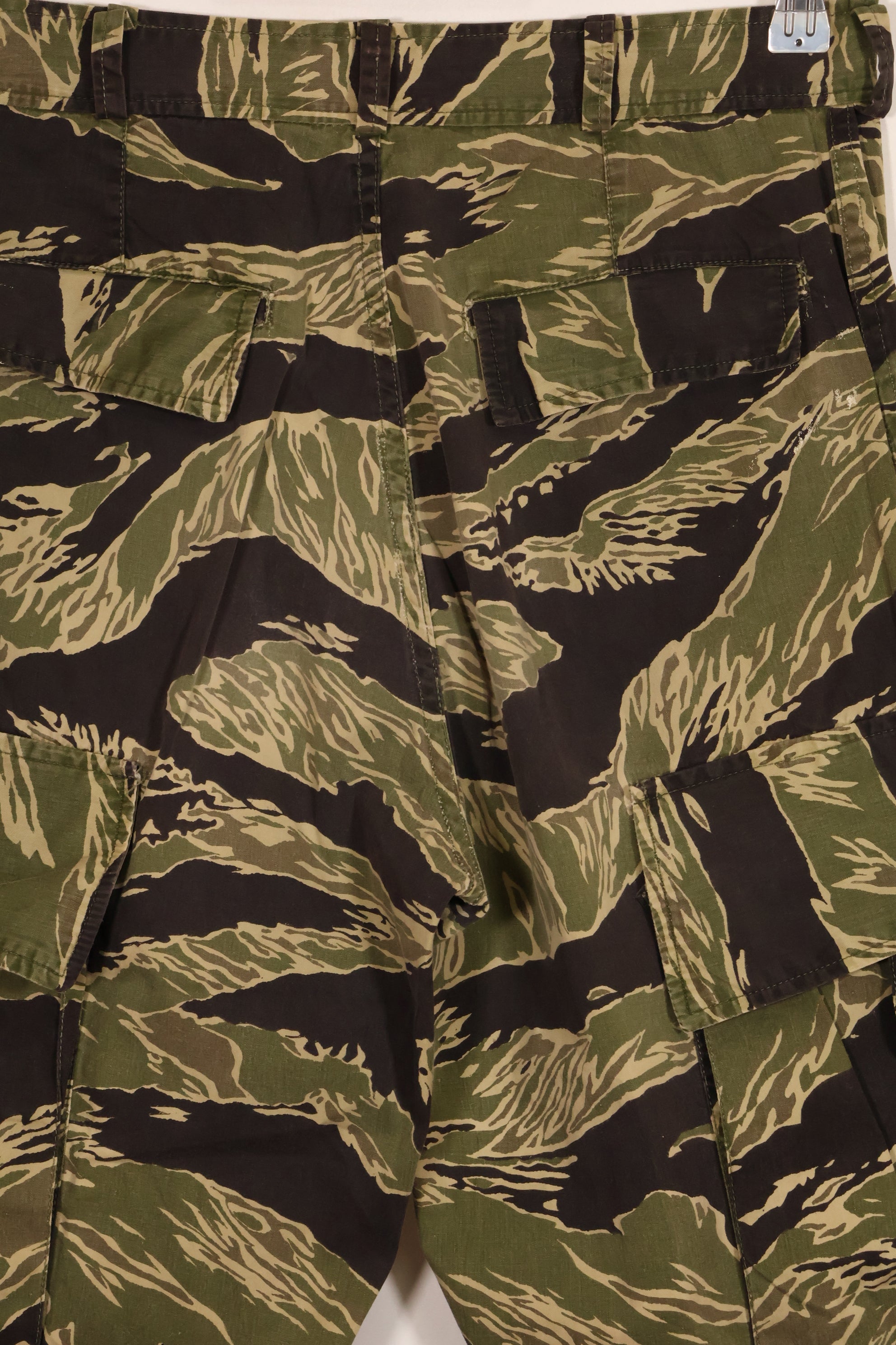 1960s lightweight fabric Okinawa Tiger jungle fatigues cut pants, used.
