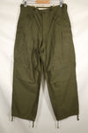1951 Contract S-R M51 Cotton Field Pants with suspenders, used.