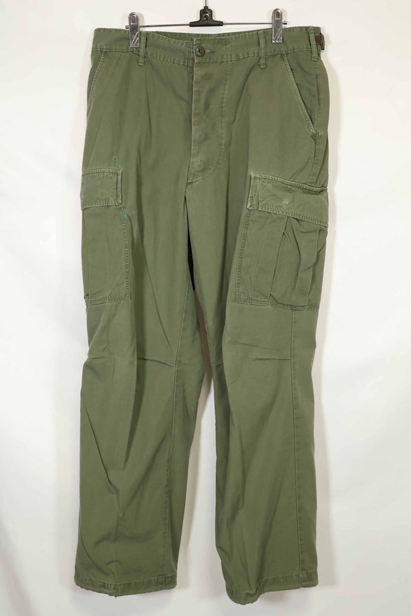 Estimated 1967 Contract 3rd Model Non Ripstop Jungle Fatigue Pants Used