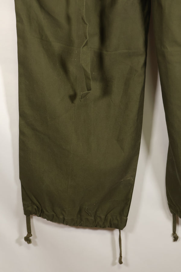 1951 Contract S-R M51 Cotton Field Pants with suspenders, used.