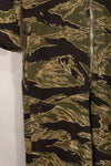 1960s 42R Okinawa Tiger Pattern Tiger Stripe Flight Suit, used, zipper damaged.