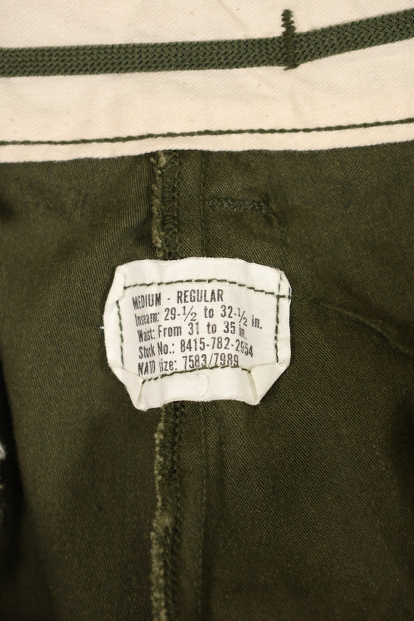 1973 U.S. Army M65 Cotton Field Pants M-R Used