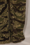 1960s 42R Okinawa Tiger Pattern Tiger Stripe Flight Suit, used, zipper damaged.