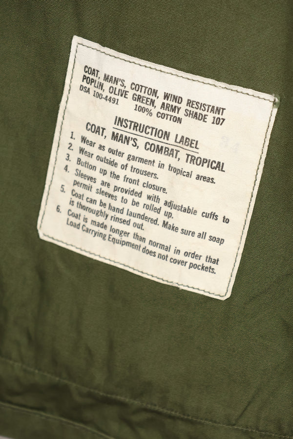 Real 1966-67 X-L-R 3rd Model Jungle Fatigue Jacket in good condition.