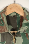 Real Japan Ground Self-Defense Force 1980's Kumazasa Camouflage Jacket, Used, Scratches