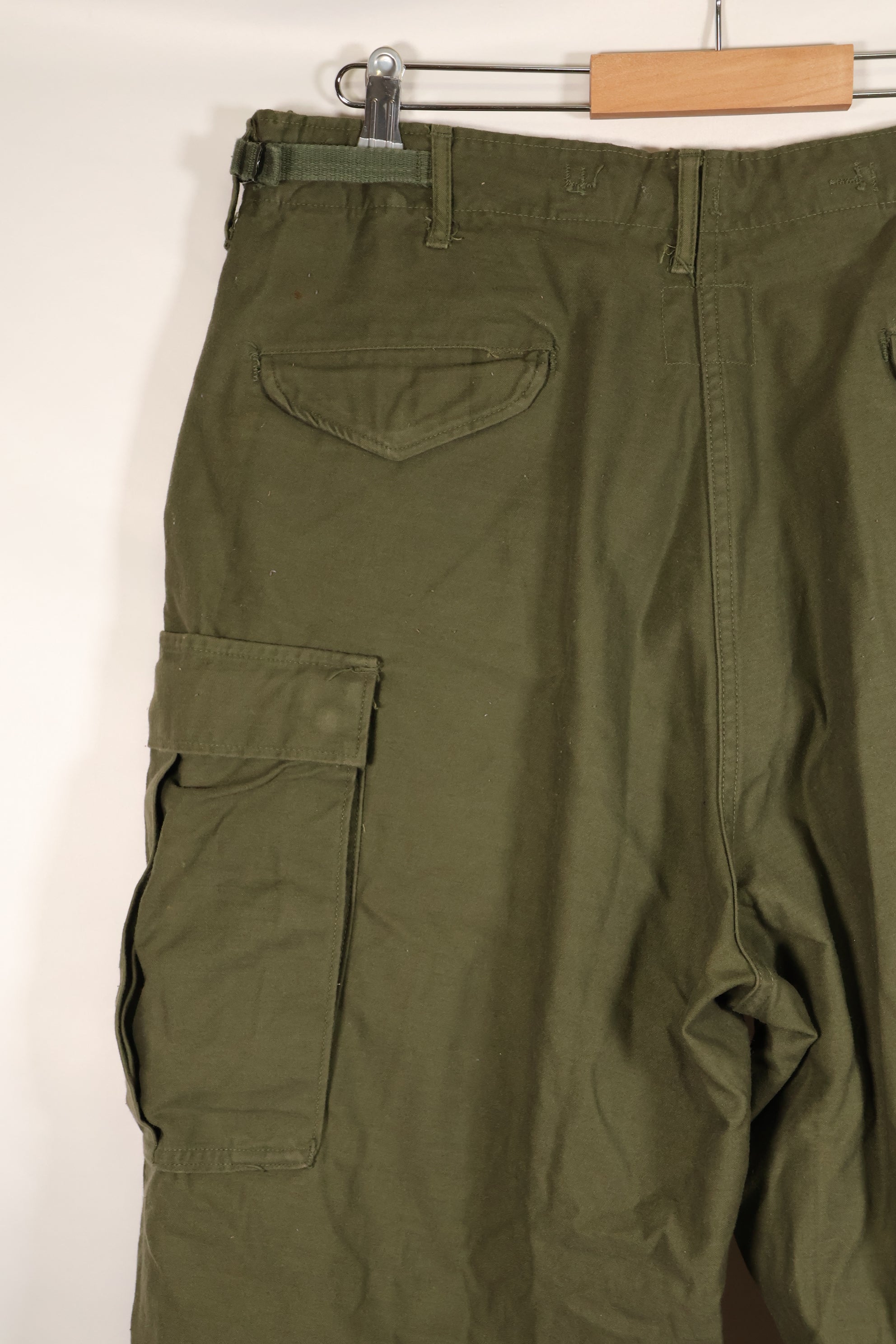 1967 Contract, M-R, Early Production, U.S. Military, M65 Field Pants, Cargo Pants, Hem Altered, Used