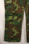 1969 Contract L-S Ripstop Fabric ERDL Camo Green Leaf Jungle Fatigue Pants (Used)