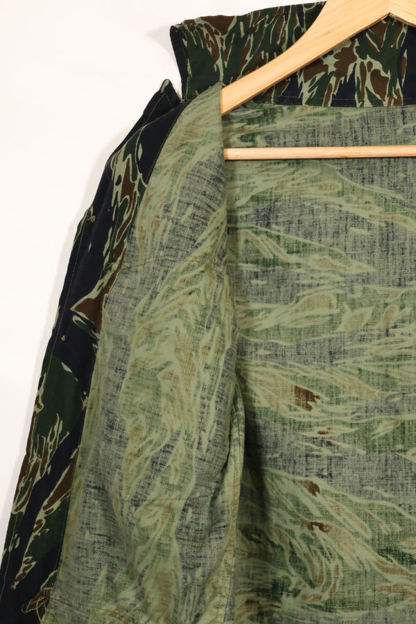 Estimated 1970s Silver Tiger Tiger Stripe Jacket Thai Tiger Used