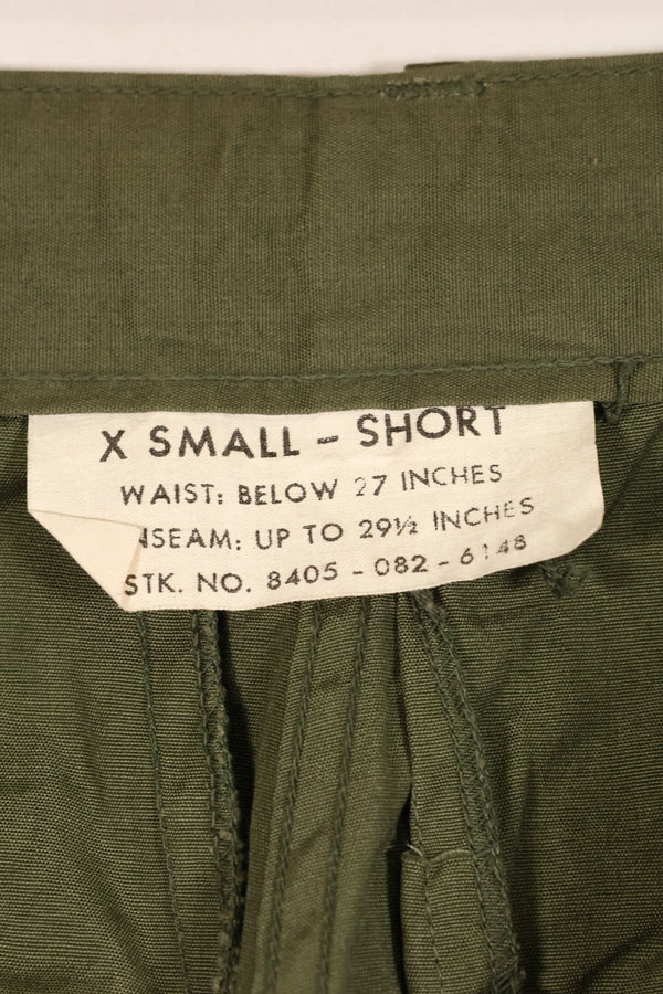 推定 1965年頃　X-S-S　アメリカ軍　2nd Model ジャングルファティーグ　パンツ　ほぼ未使用品