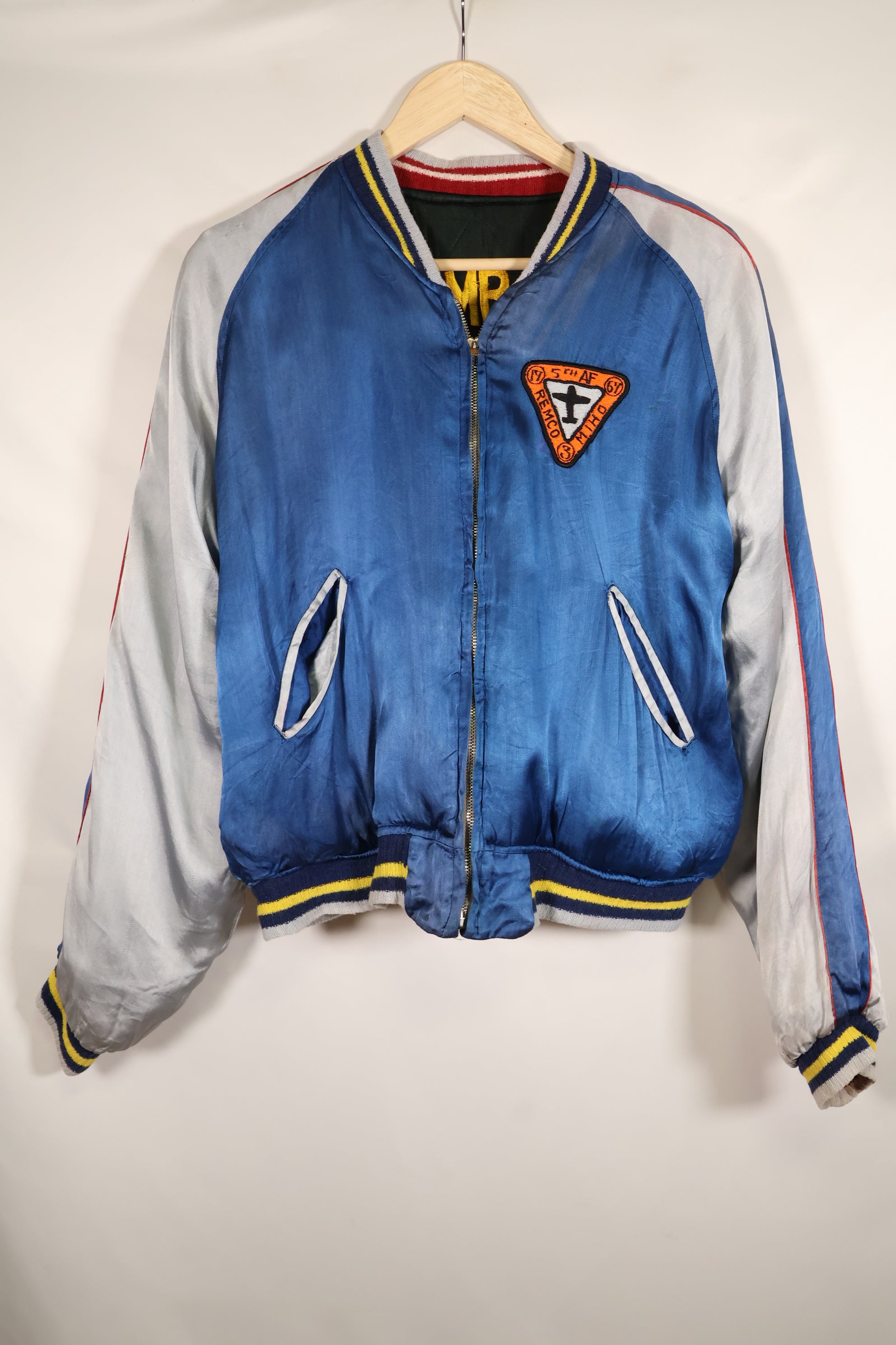1950s U.S. Air Force 17th Bomb Wing Black Knights Korea Tour Jacket Used