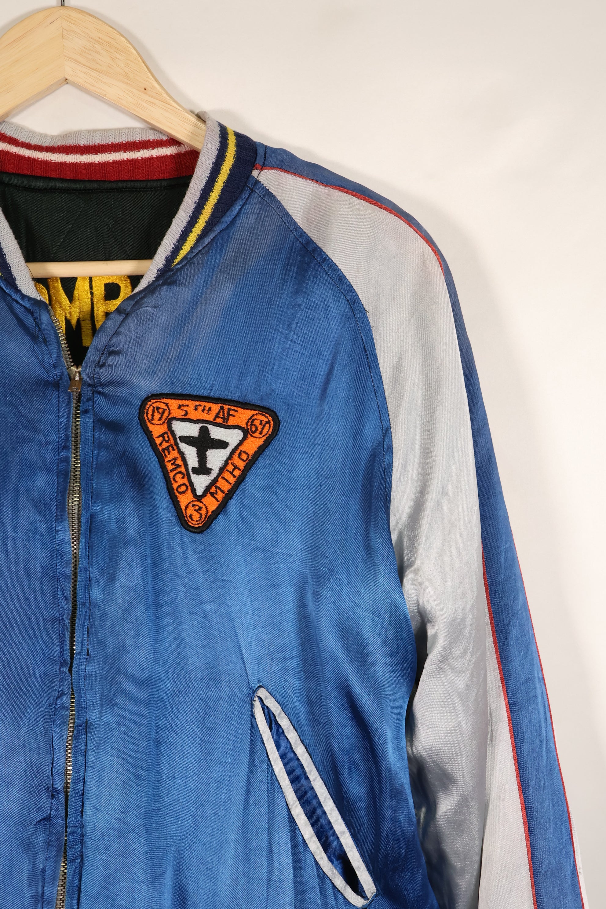 1950s U.S. Air Force 17th Bomb Wing Black Knights Korea Tour Jacket Used