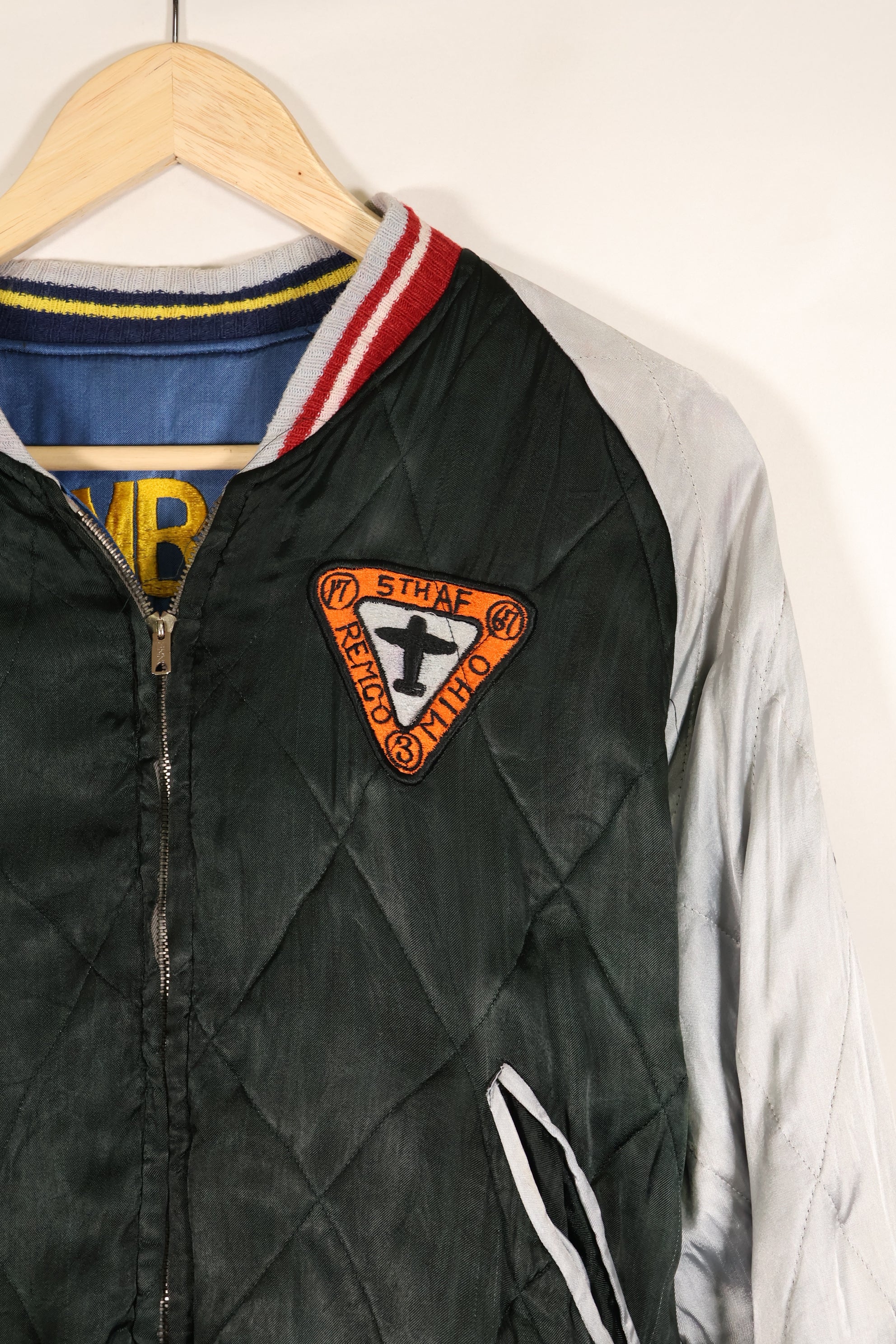 1950s U.S. Air Force 17th Bomb Wing Black Knights Korea Tour Jacket Used