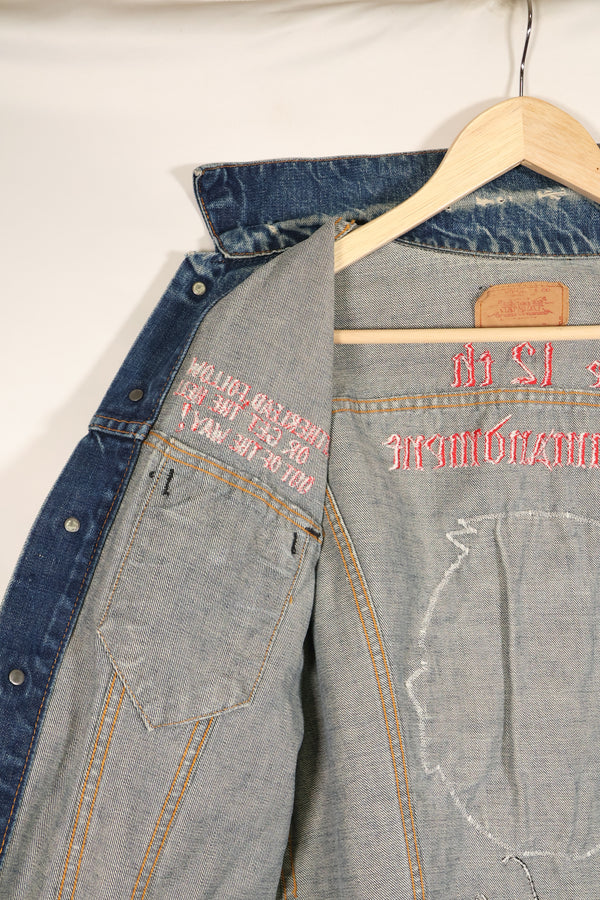 Late 1970s, U.S. Air Force The 12th Commandment Tour Jacket, Levis 70505 Big E, Used
