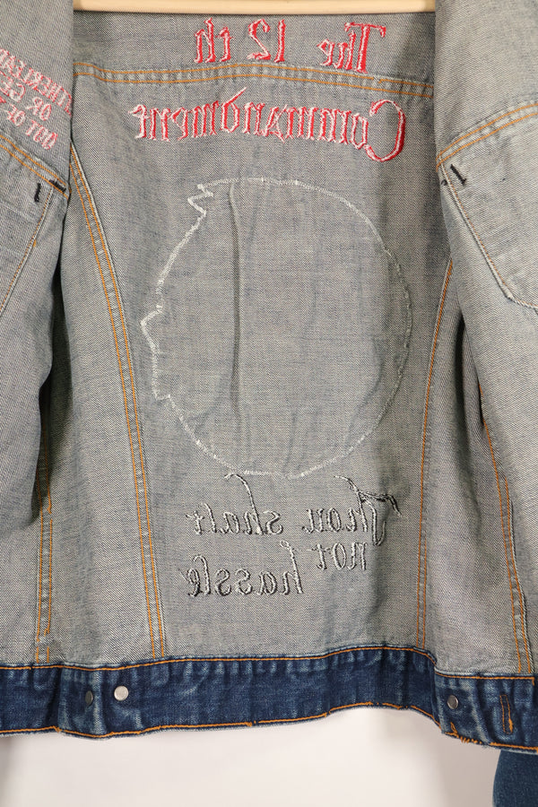 Late 1970s, U.S. Air Force The 12th Commandment Tour Jacket, Levis 70505 Big E, Used