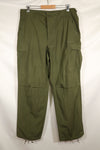 Circa 1967 L-R Non Rip 3rd Model Jungle Fatigue Pants, good condition, used.