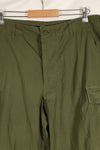 Circa 1967 L-R Non Rip 3rd Model Jungle Fatigue Pants, good condition, used.