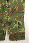 1968 Contract, S-R, Ripstop Fabric, ERDL Leaf Camo, Fatigue Pants, Good Condition, Used