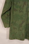 Real 1960s ARVN locally made camouflage shirt, worn, used.