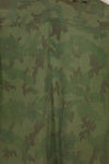 Real 1960s ARVN locally made camouflage shirt, worn, used.