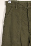 Early 1960s OG-107 utility pants, baker pants, zipper fly, used.