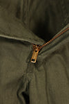 Early 1960s OG-107 utility pants, baker pants, zipper fly, used.