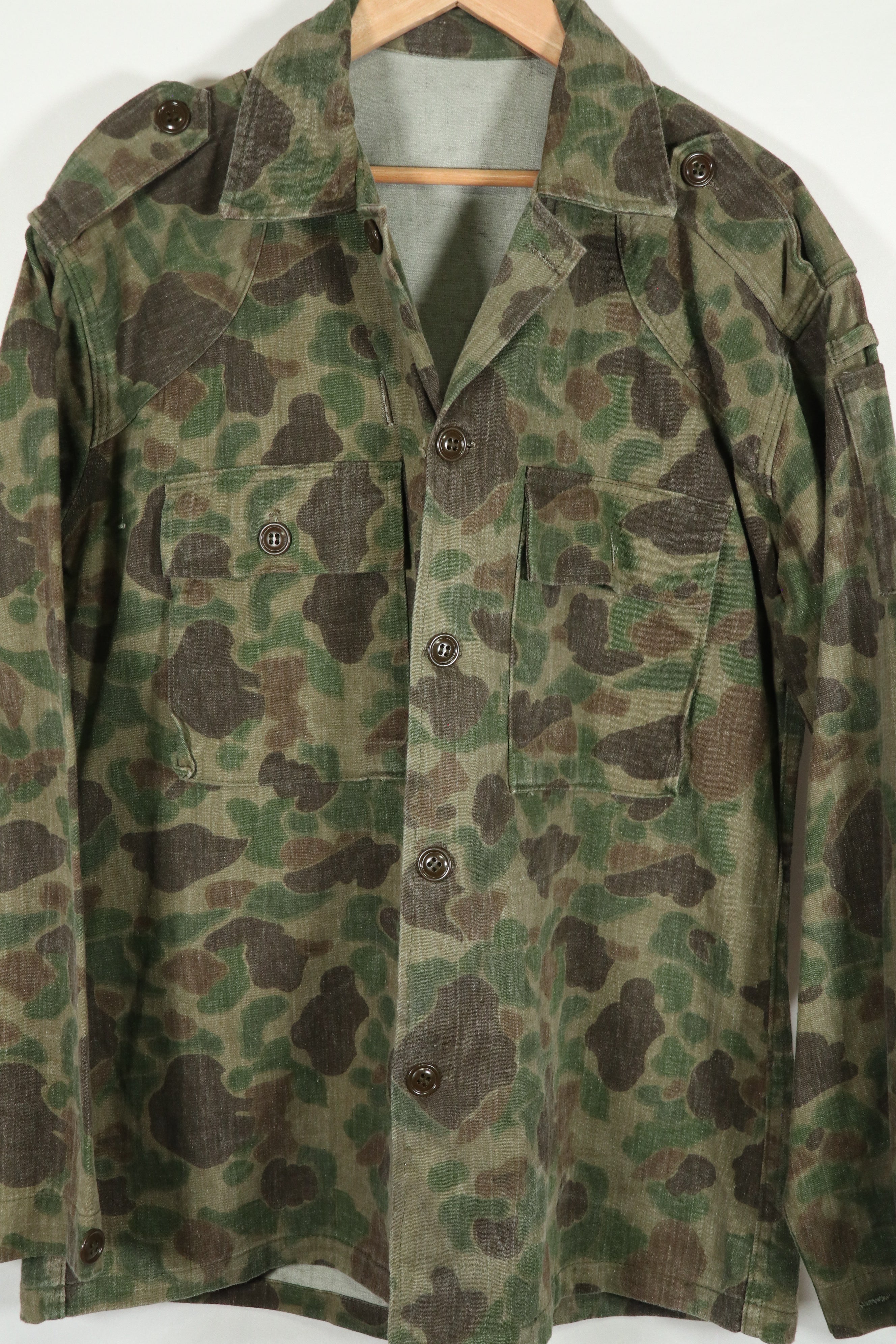 Civilian Duck Hunter Camouflage Hunting Jacket Local Made Frogskin Camouflage Used