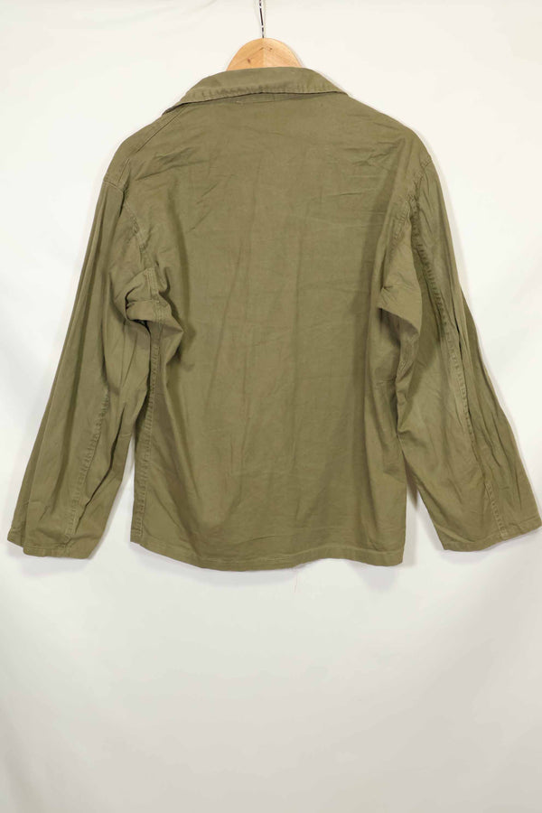 1960s, presumably made in Japan, local made OG-107 utility shirt, used.