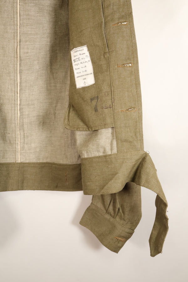 1950年代　サイズ No.7　イギリス軍　陸軍　バトルドレス　コットンデニムジャケット　短ジャケット　中古品