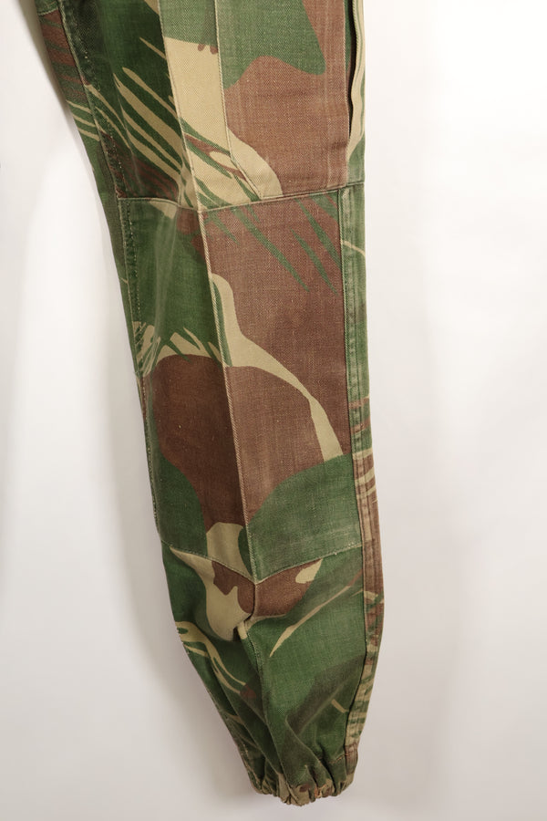 1970s Rhodesian Army Rhodesian camouflage shirt pants set, used.