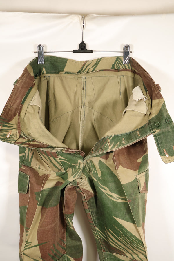 1970s Rhodesian Army Rhodesian camouflage shirt pants set, used.