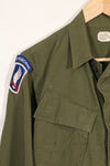 1969 Contract X-S-R 4th Model Jungle Fatigue Jacket 173rd Airborne Brigade, patch available, used.