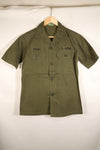 Estimated late 1960s; Made in Japan; Taylor brand; OG-107 Utility Shirt; Yokota Air Base; Used