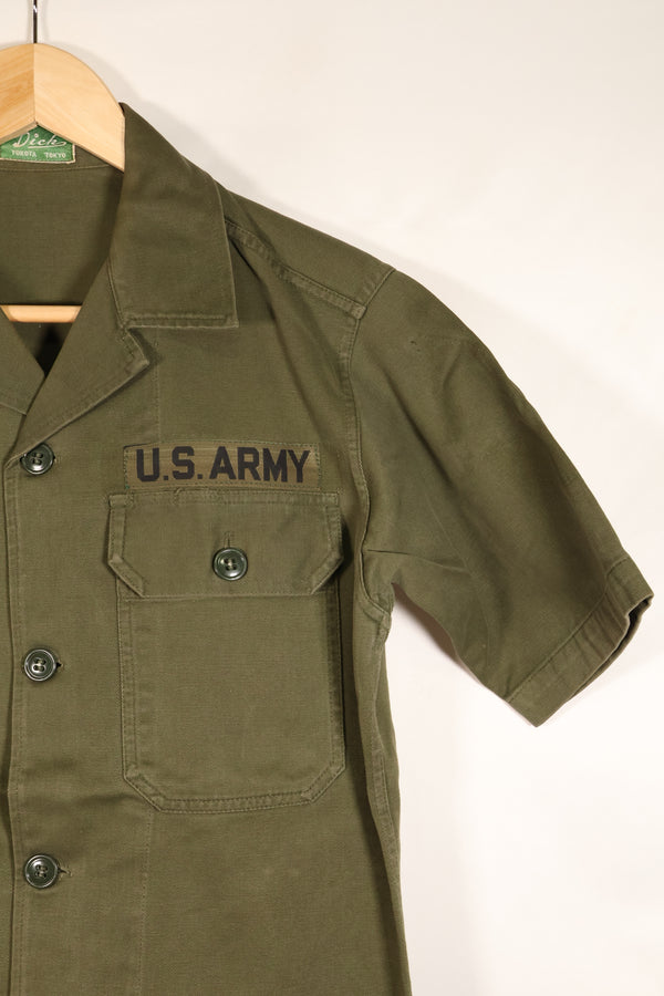 Estimated late 1960s; Made in Japan; Taylor brand; OG-107 Utility Shirt; Yokota Air Base; Used