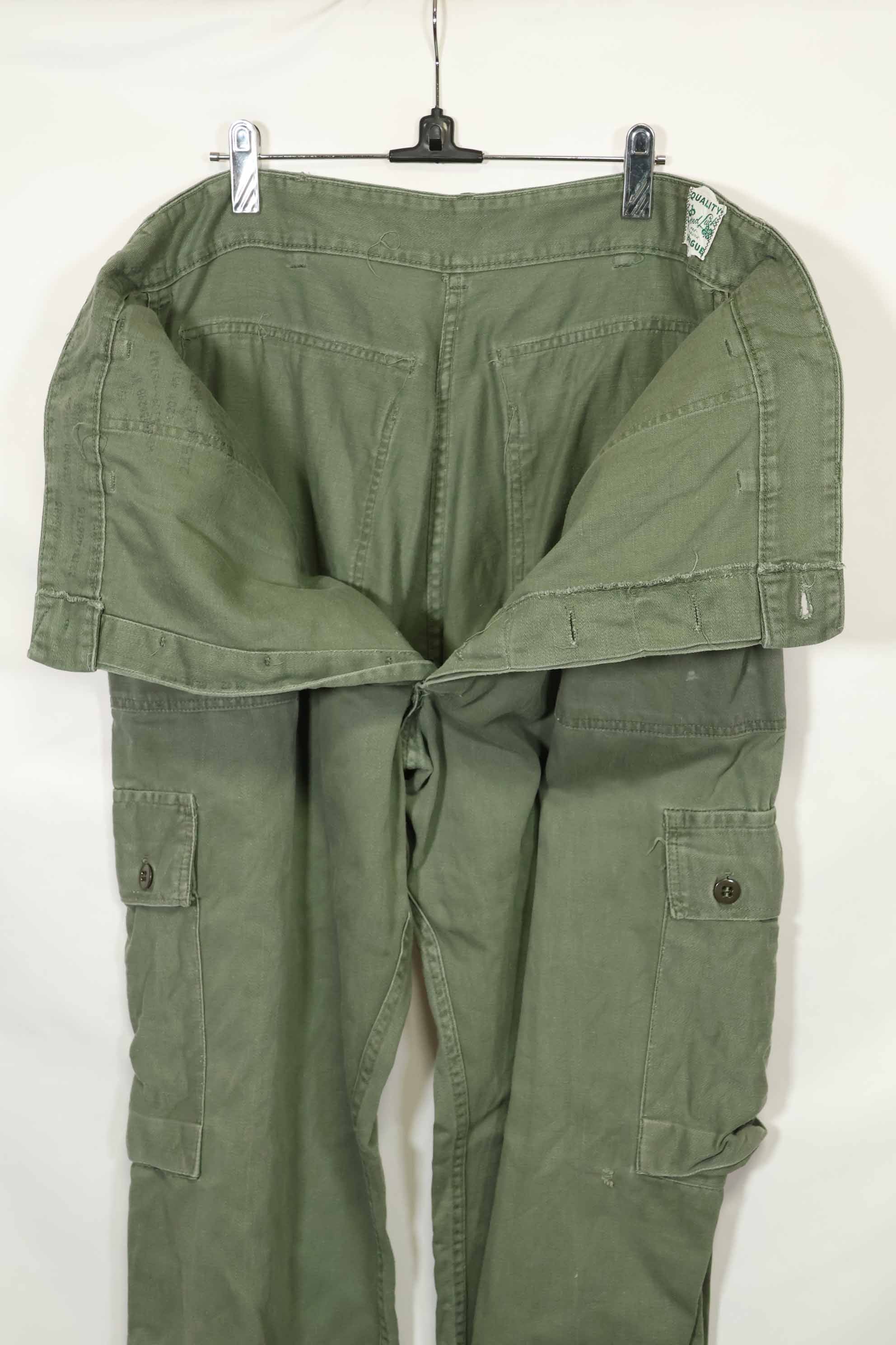 Early 1960s OG-107 Utility Uniform Baker Pants Modified 82nd Airborne Division D