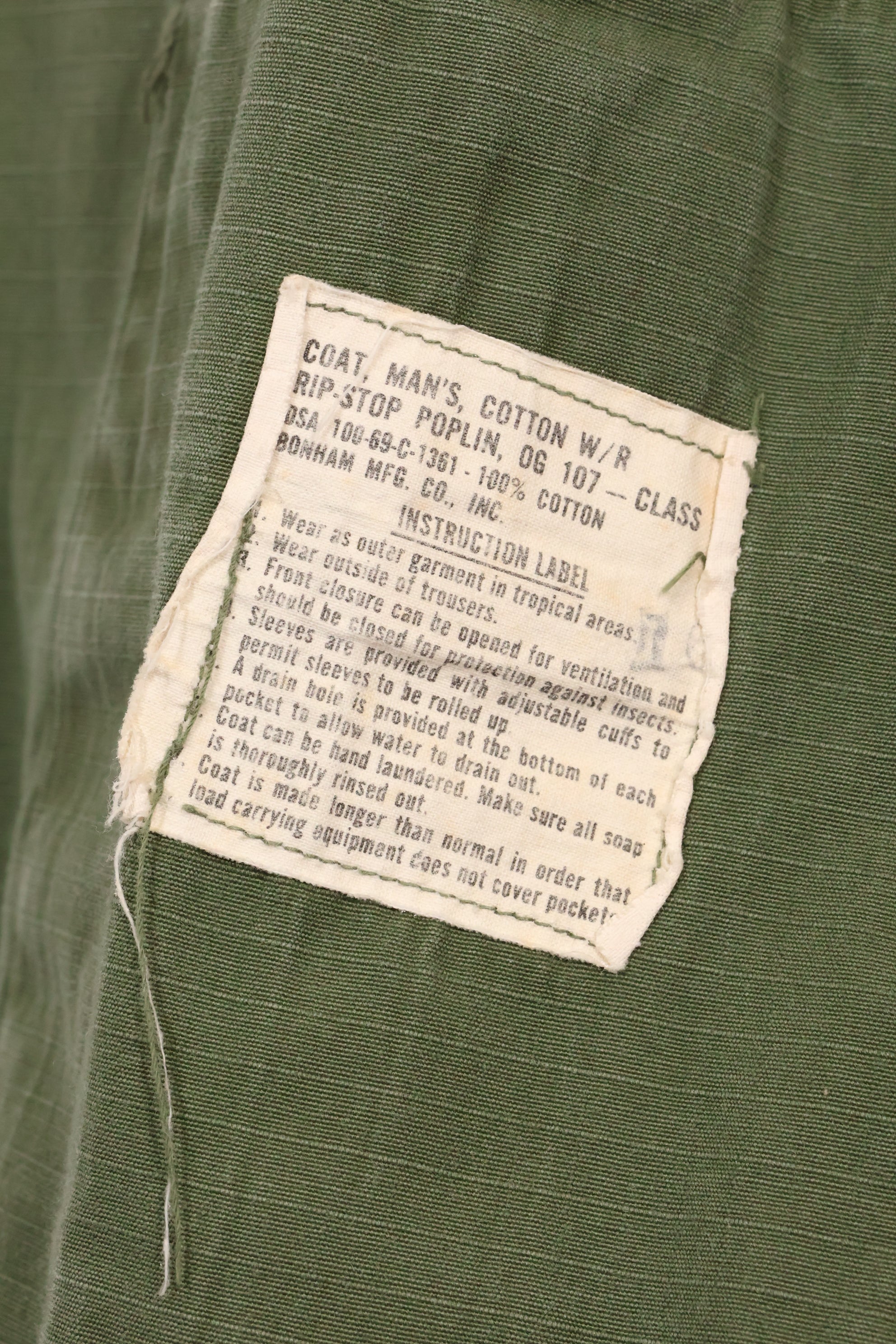 Real L-L 1969 USMC 4th Model Jungle Fatigue Jacket Used