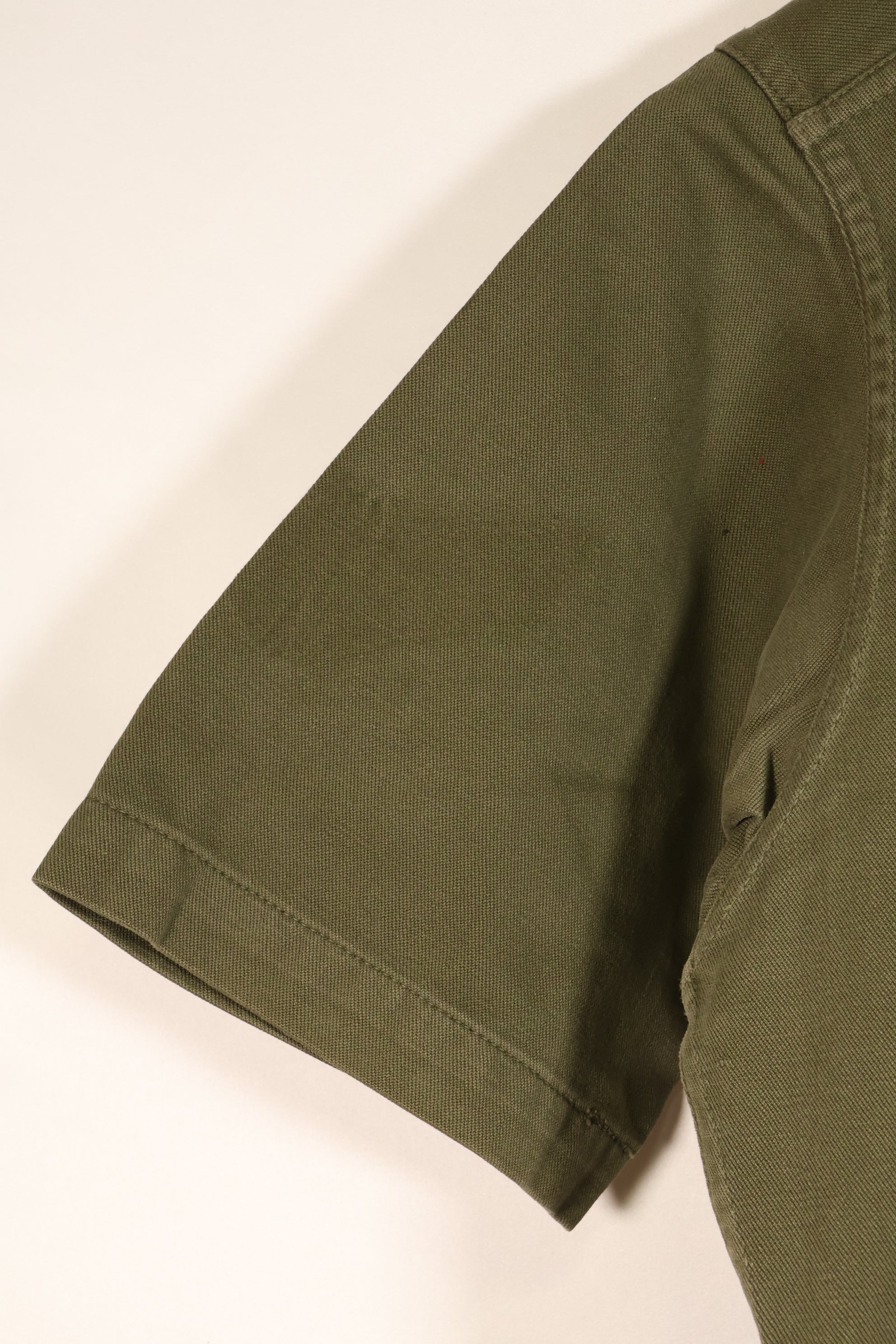 Estimated late 1960s; Made in Japan; Taylor brand; OG-107 Utility Shirt; Yokota Air Base; Used