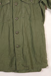 1967 Contract Snoopy Patch US Navy USN OG-107 Utility Shirt Used A