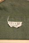 1967 Contract Snoopy Patch US Navy USN OG-107 Utility Shirt Used A