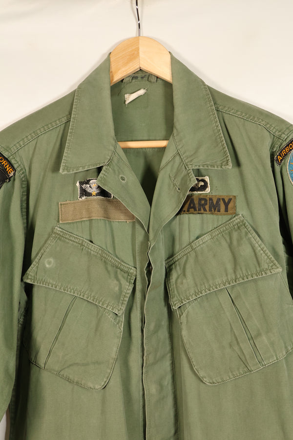 Estimated Contract Year: 1966–67 | S-R | 3rd Model Jungle Fatigue Jacket | Green Beret | Used