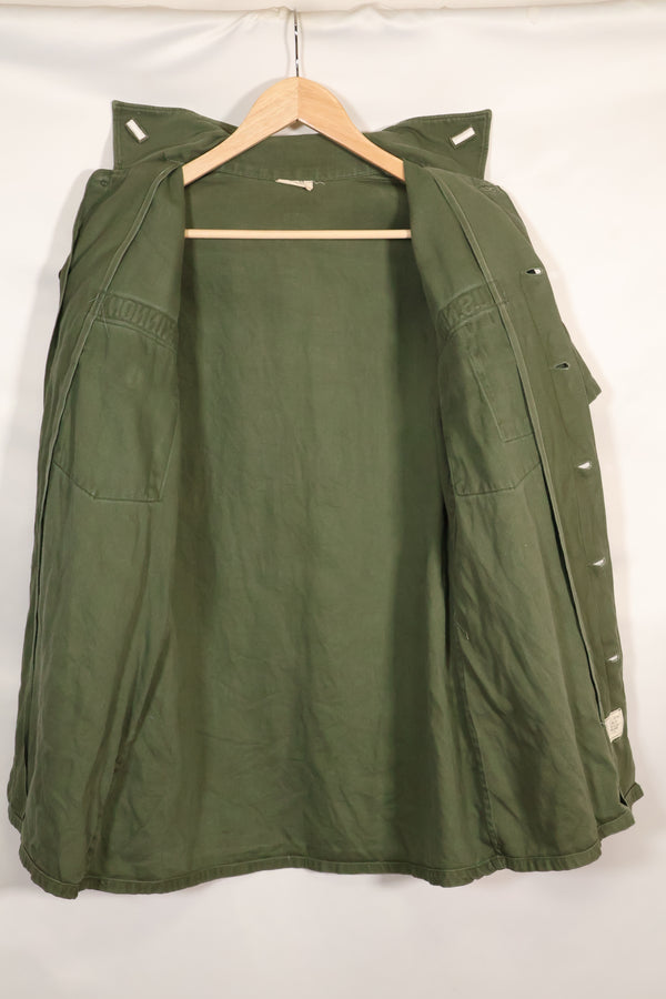 1967 Contract Snoopy Patch US Navy USN OG-107 Utility Shirt Used B