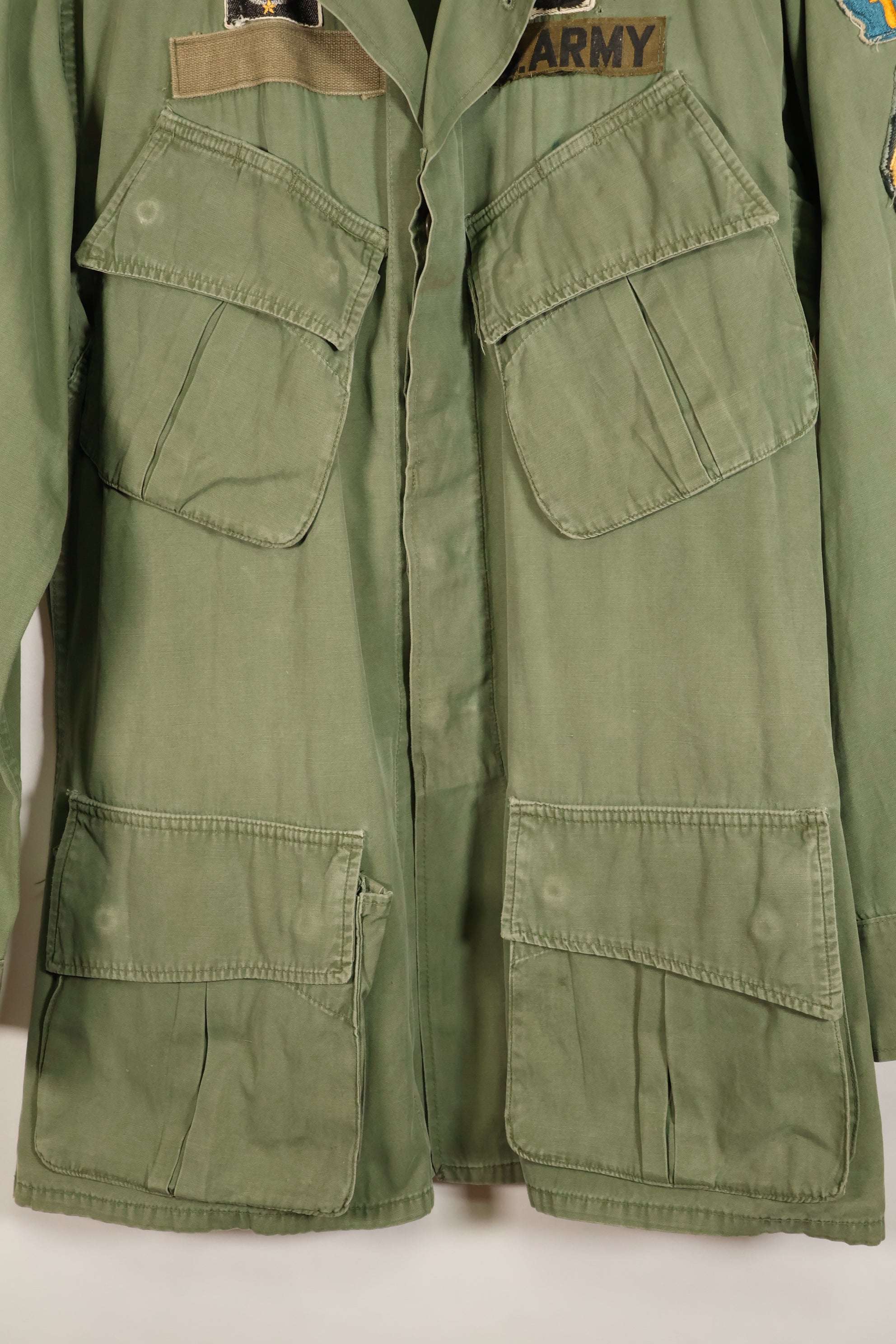 Estimated Contract Year: 1966–67 | S-R | 3rd Model Jungle Fatigue Jacket | Green Beret | Used