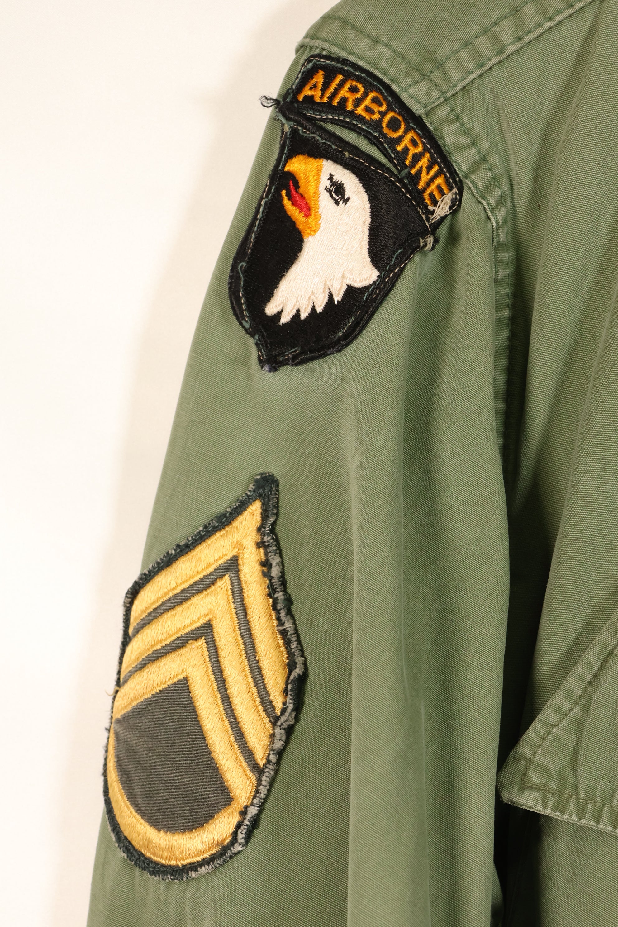 Estimated Contract Year: 1966–67 | S-R | 3rd Model Jungle Fatigue Jacket | Green Beret | Used