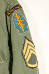 Estimated Contract Year: 1966–67 | S-R | 3rd Model Jungle Fatigue Jacket | Green Beret | Used
