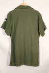 1967 Contract Snoopy Patch US Navy USN OG-107 Utility Shirt Used B