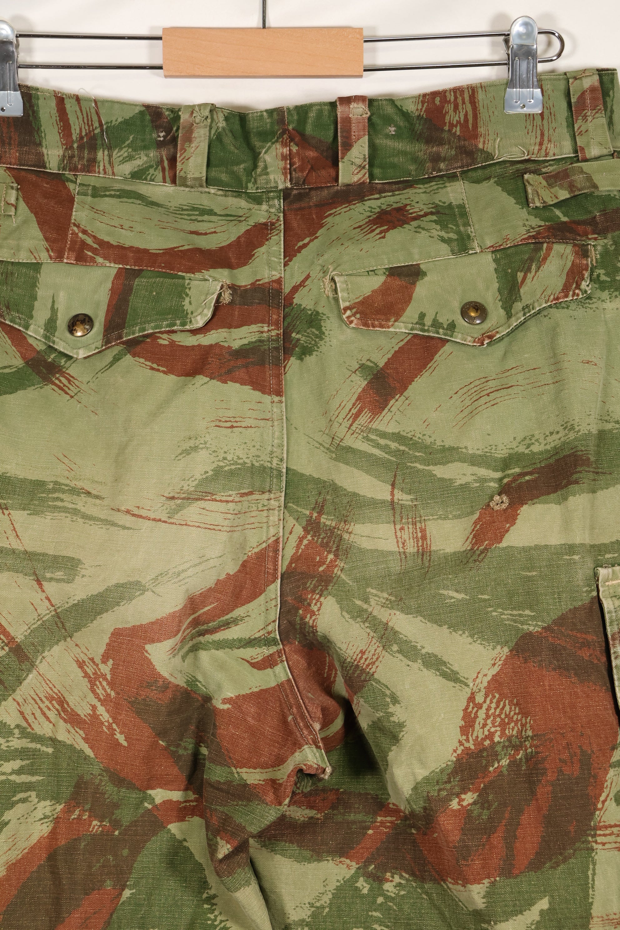 1960s French Army Lizard Camouflage Pants TAP 47/56 Pattern Used C