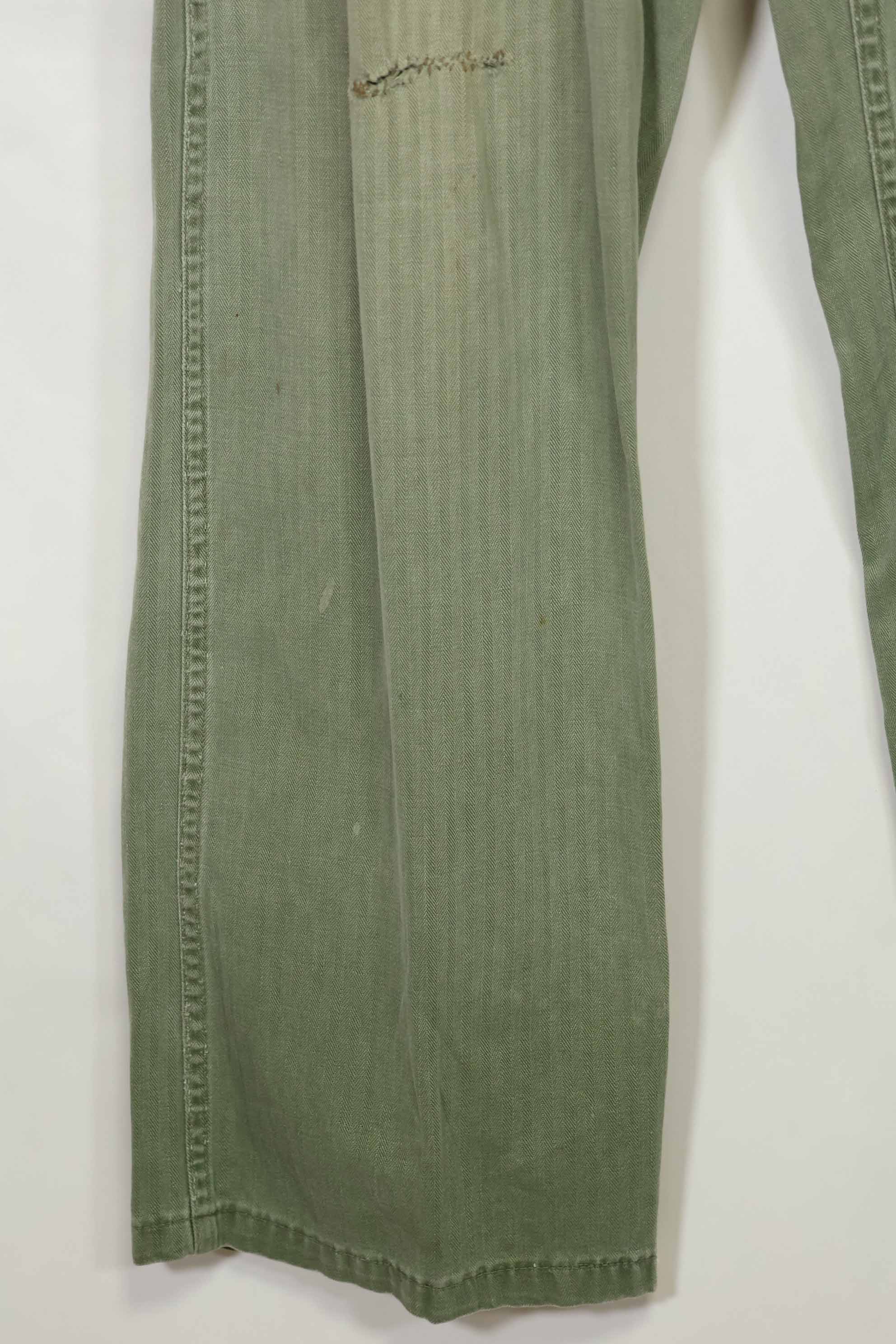 1950's USMC HBT P41 Cut Utility Pants Korean War Used