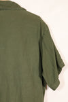 1967 Contract Snoopy Patch US Navy USN OG-107 Utility Shirt Used B